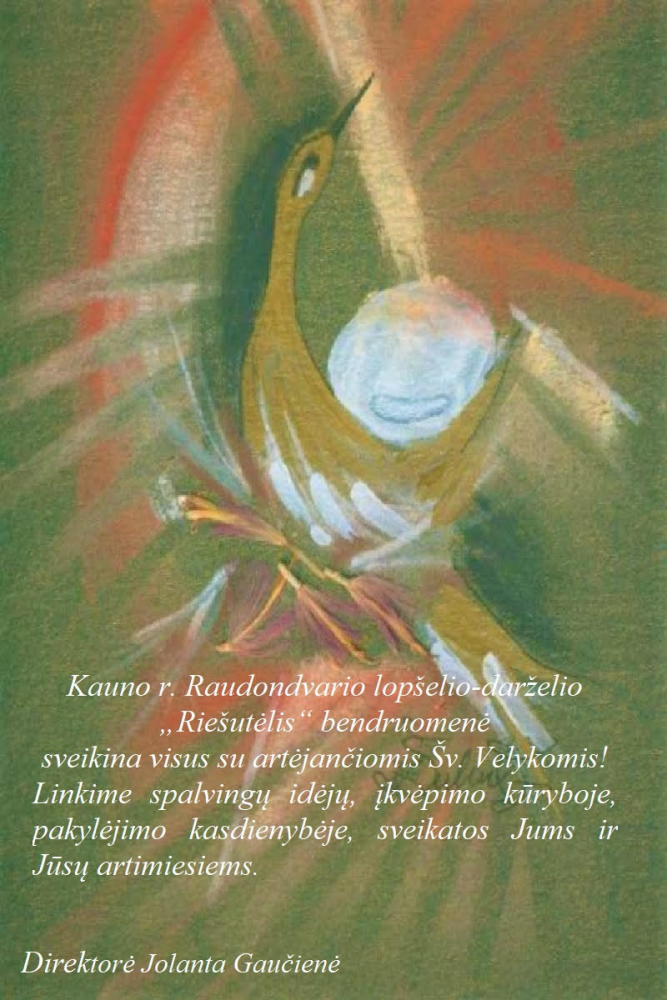 Sveikiname su artėjančiomis Šv. Velykomis!