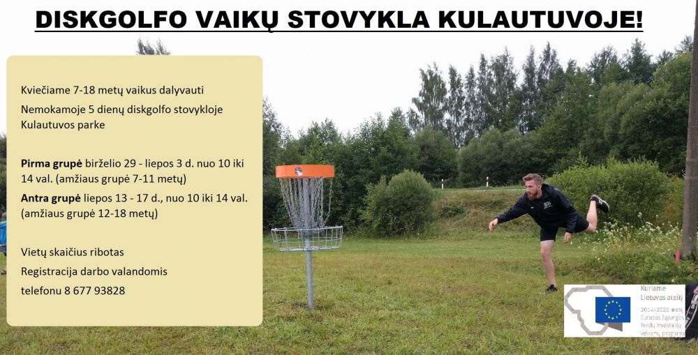 Nemokamos vasaros stovyklos Kulautuvoje